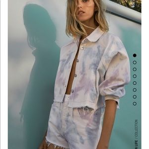 Zara | Jackets \u0026 Coats | Zara Tie Dye 